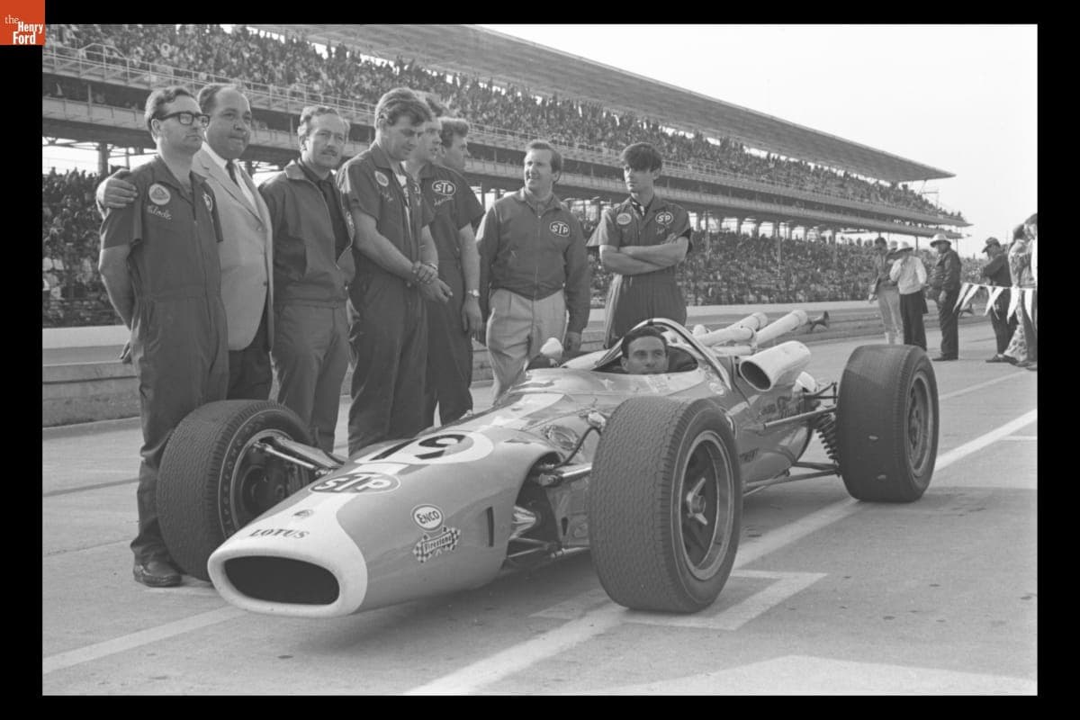 Lotus-Ford Race Car Driven by Jim Clark at Indianapolis 500, May 1966
