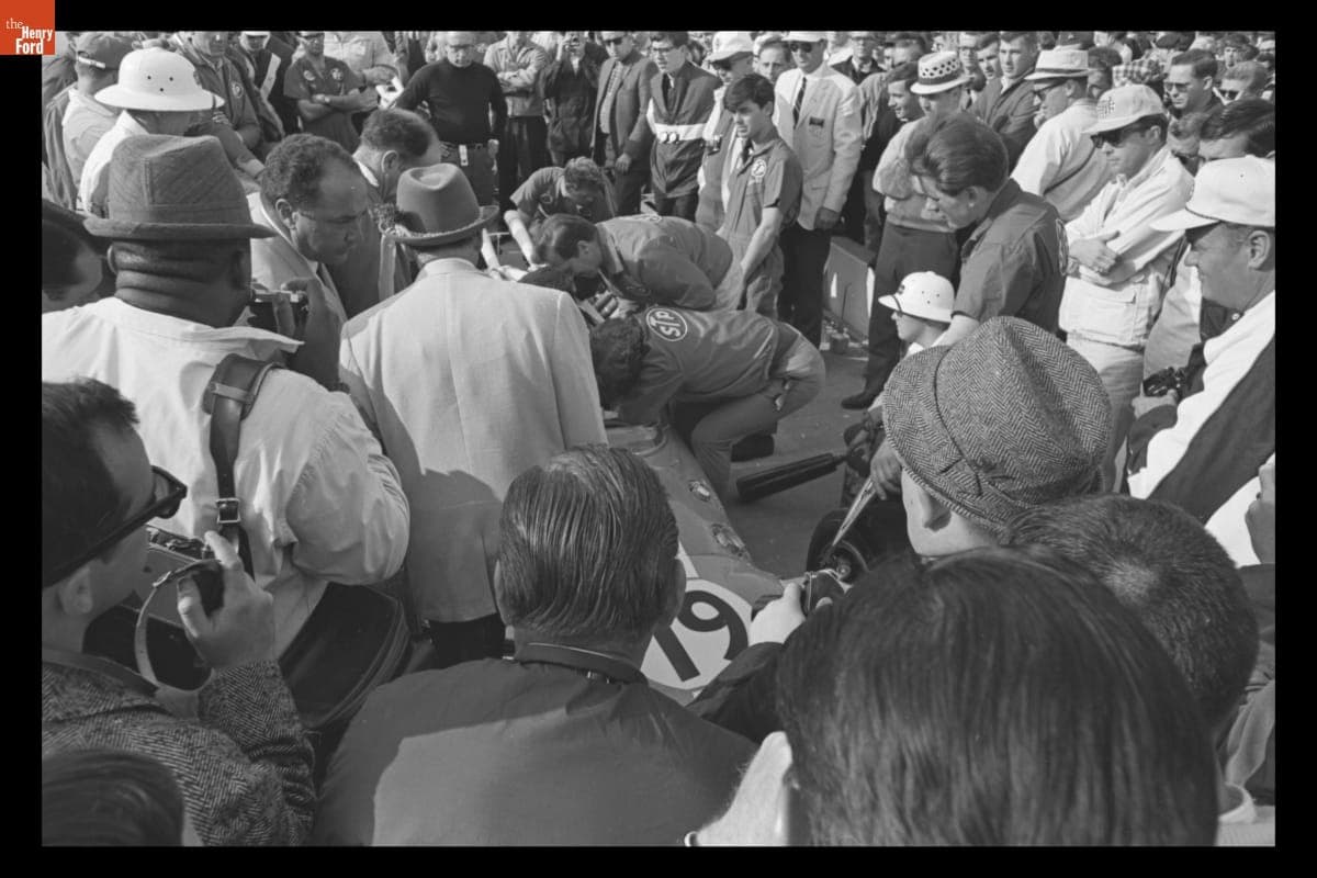 Lotus-Ford Race Car Driven by Jim Clark at Indianapolis 500, May 1966