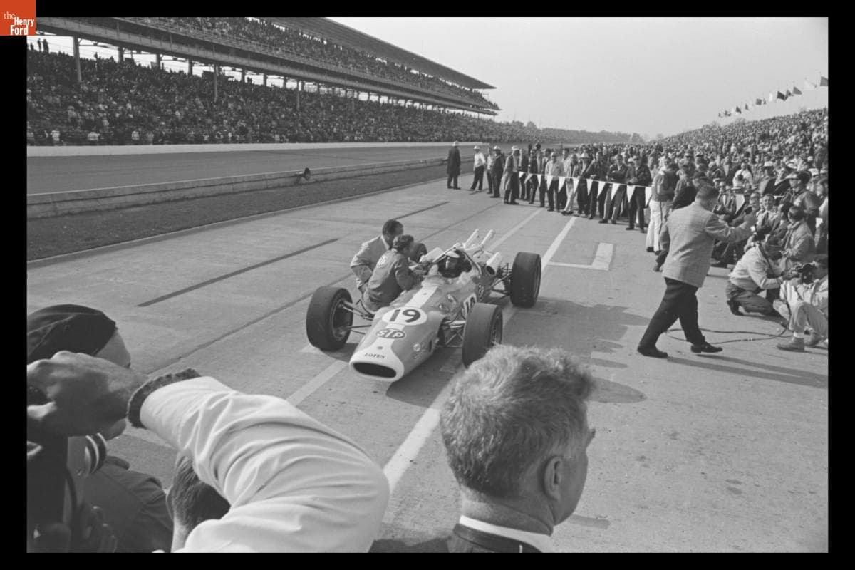 Lotus-Ford Race Car Driven by Jim Clark at Indianapolis 500, May 1966