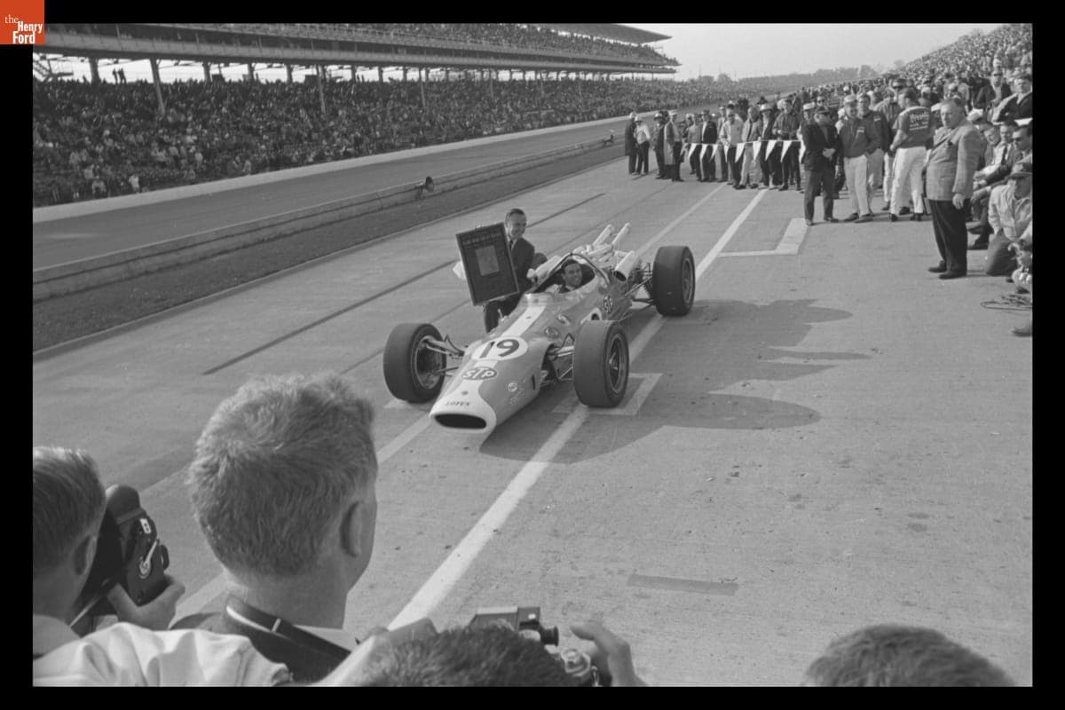 Lotus-Ford Race Car Driven by Jim Clark at Indianapolis 500, May 1966