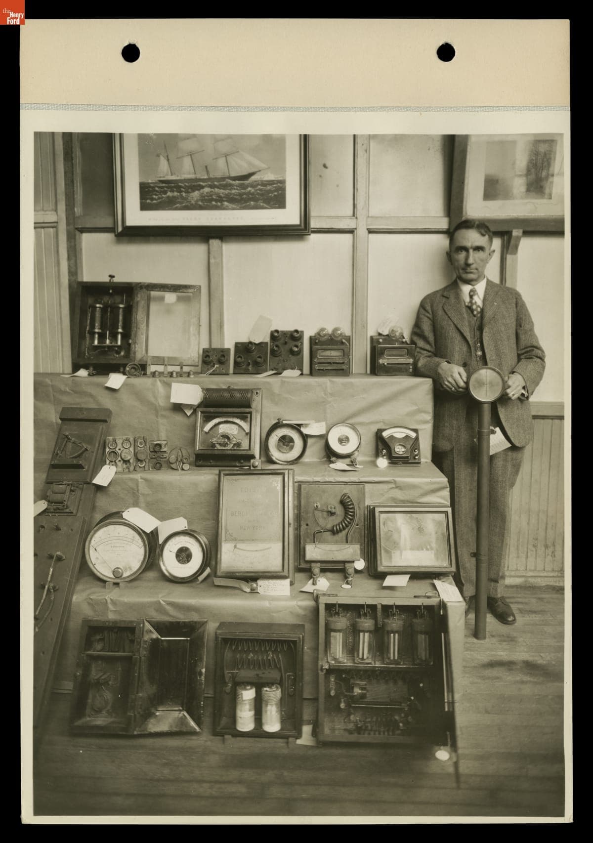 Jim Bishop with Electrical Equipment for The Henry Ford Collections, 1931