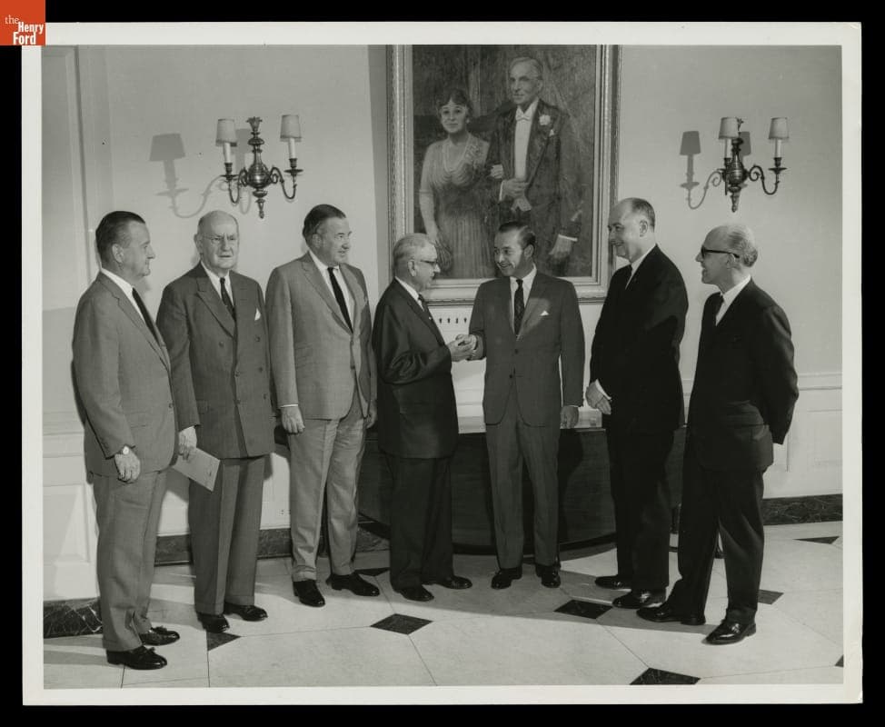 Edison Institute Board of Trustees Congratulating Charles Natzel on 35 Years of Service, 1967