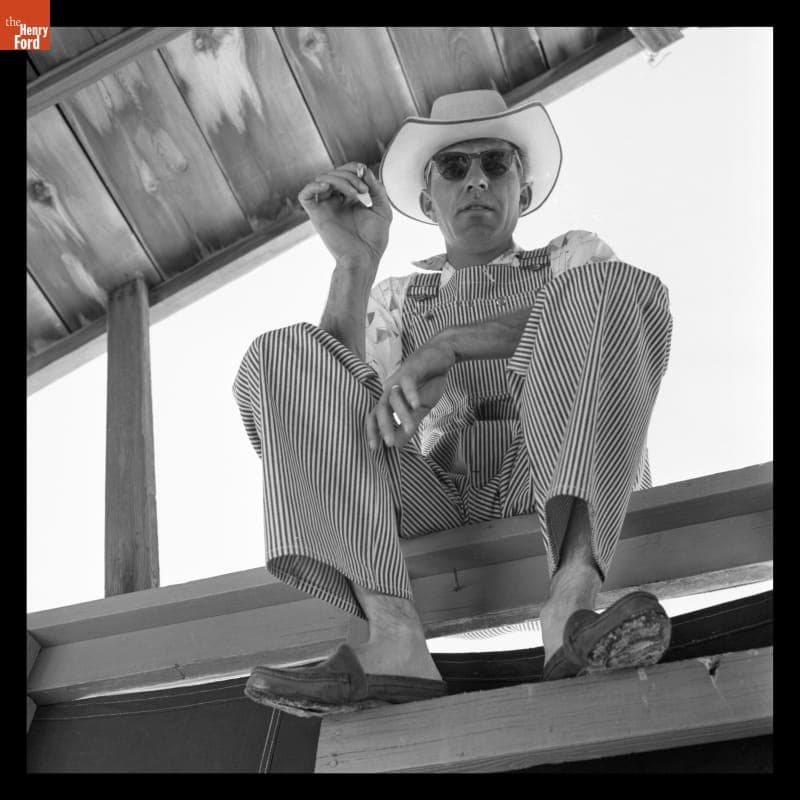 Carroll Shelby at Bonneville Salt Flats, Utah, 1956