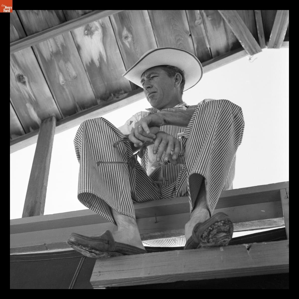 Carroll Shelby at Bonneville Salt Flats, Utah, 1956