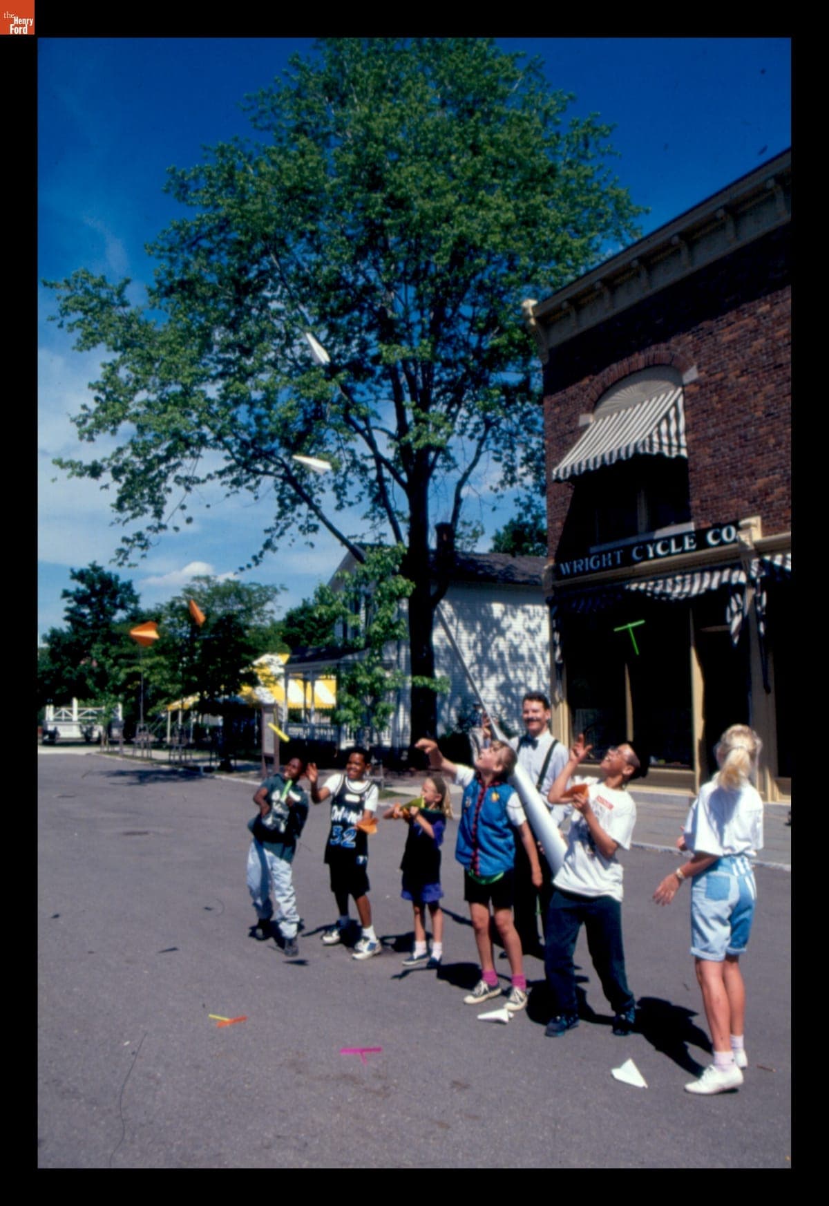 "Smart Fun Field Trip" at Wright Cycle Shop in Greenfield Village, 1994