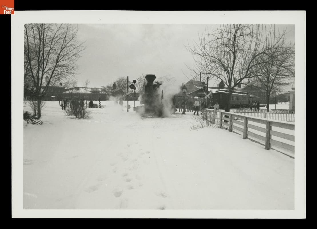 Torch Lake Steam Locomotive Derailed in Greenfield Village, December 1981