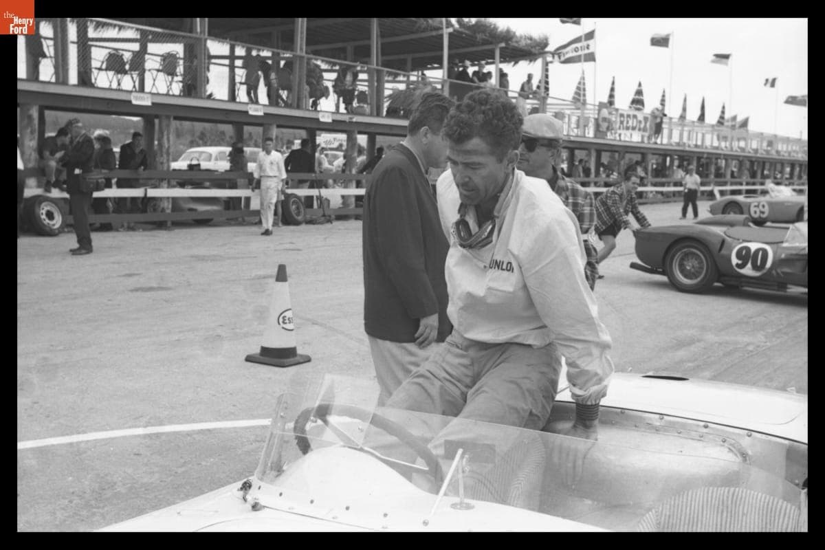Carroll Shelby in Maserati 450S #4508 during Bahamas Speed Weeks, November - December 1959