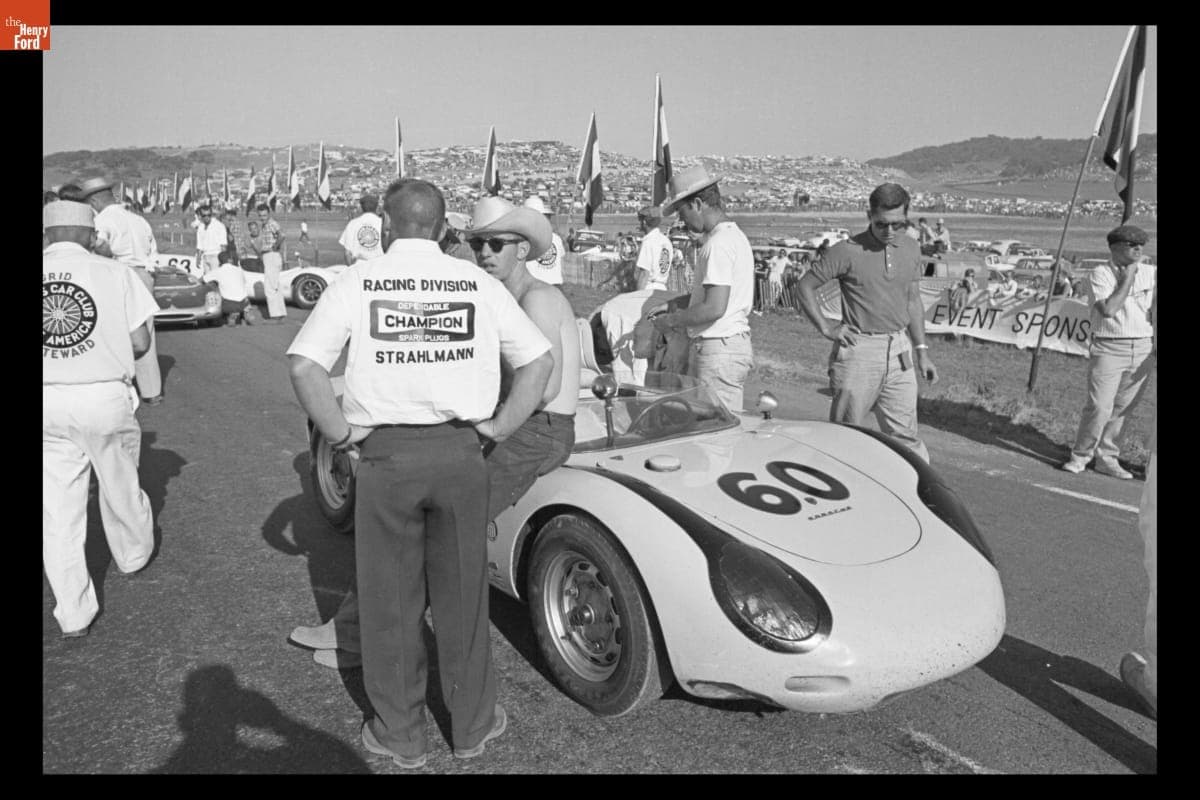 Porsche Race Car Driven by Don Wester at Pacific Grand Prix, October 1962
