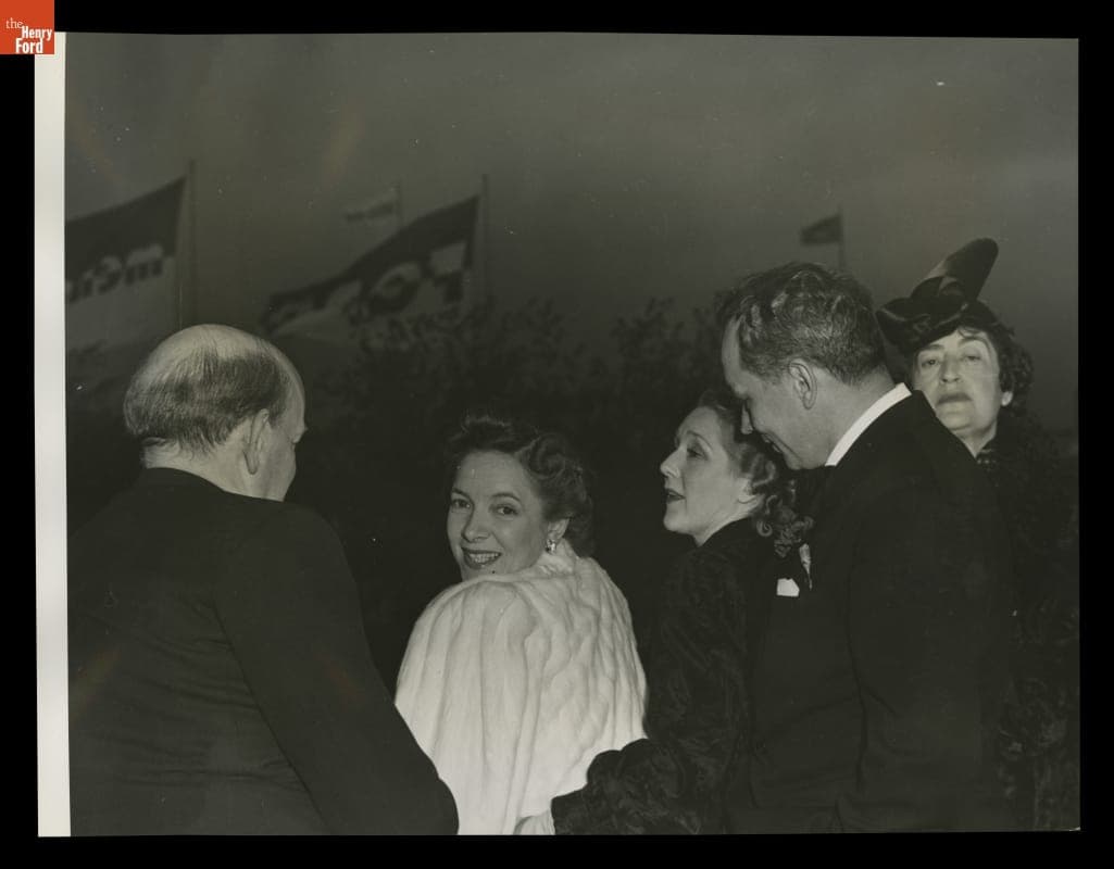 Walter Dorwin Teague and Celebrities at Opening Day of New York World's Fair, May 11, 1940