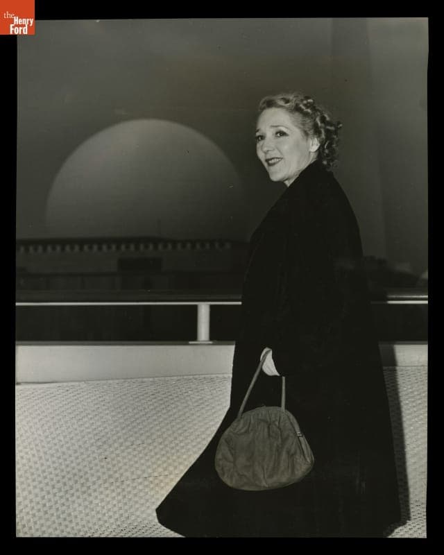 Mary Pickford at the Ford Exposition Building, Opening Day of New York World's Fair, May 11, 1940