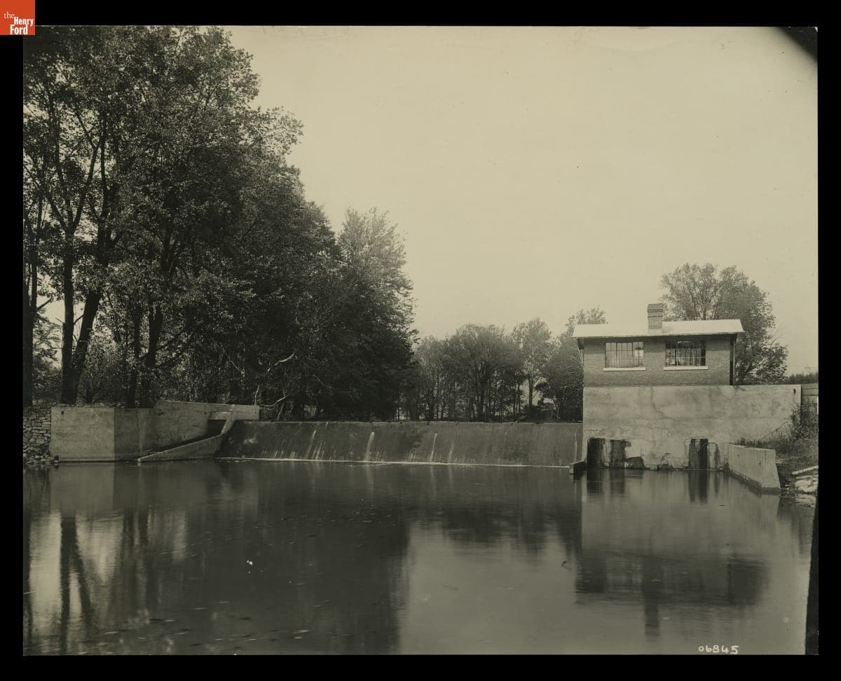 Dam and Powerhouse at Fair Lane, Home of Henry Ford, 1913-1914