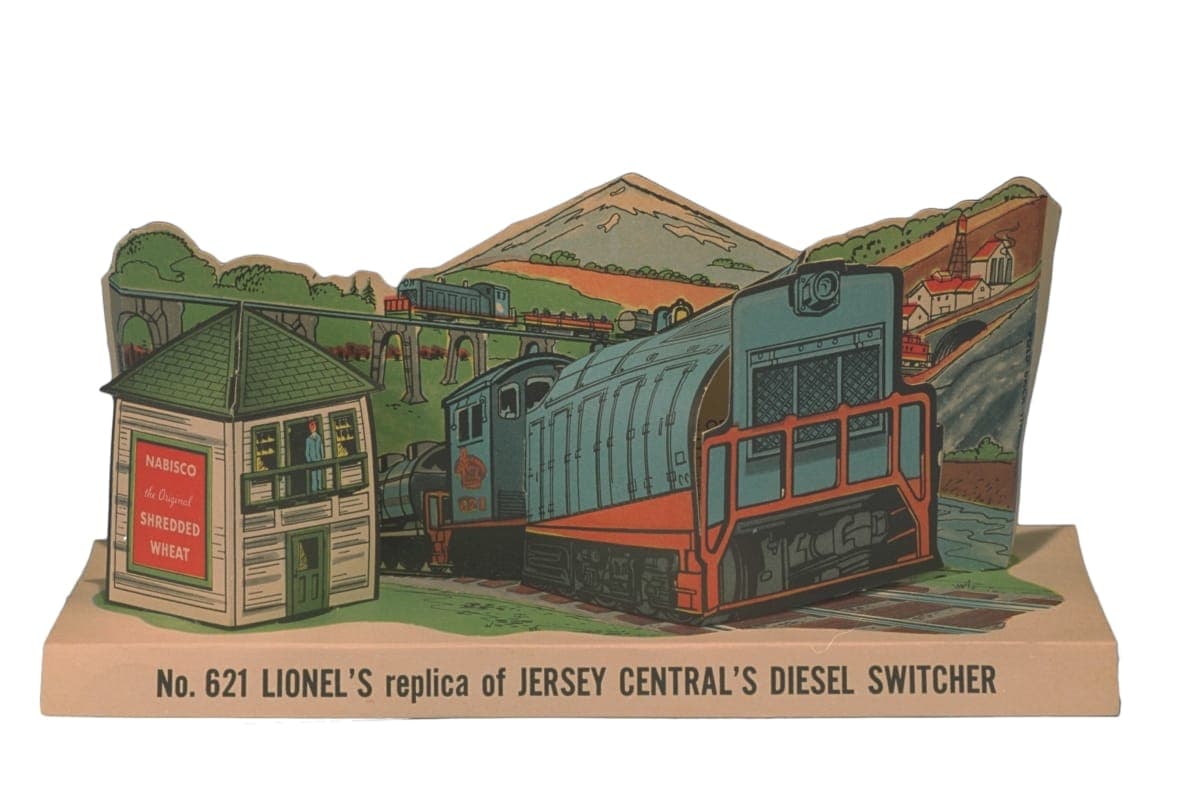 Lionel's Paper Replica of Model Jersey Central's Diesel Switcher, 1955-1956