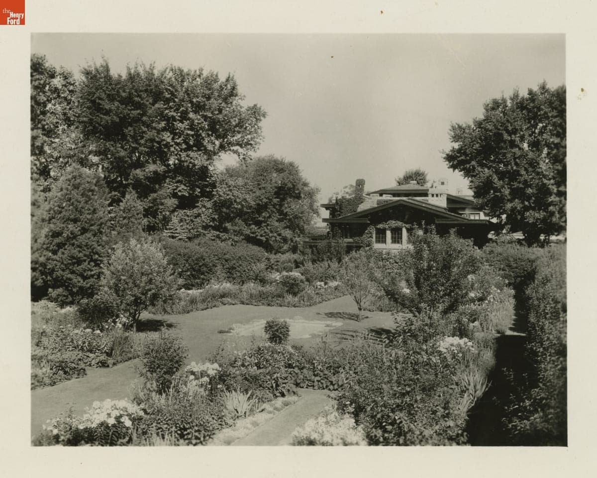 English Garden at Fair Lane, Dearborn, Michigan, August 1932