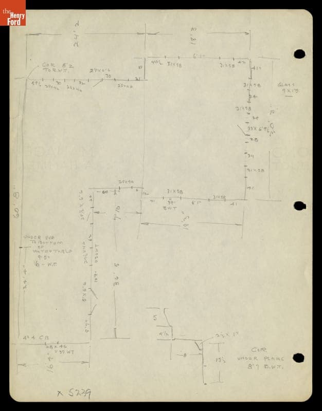 Drawing, Wright Cycle Shop, Dayton, Ohio, 1936