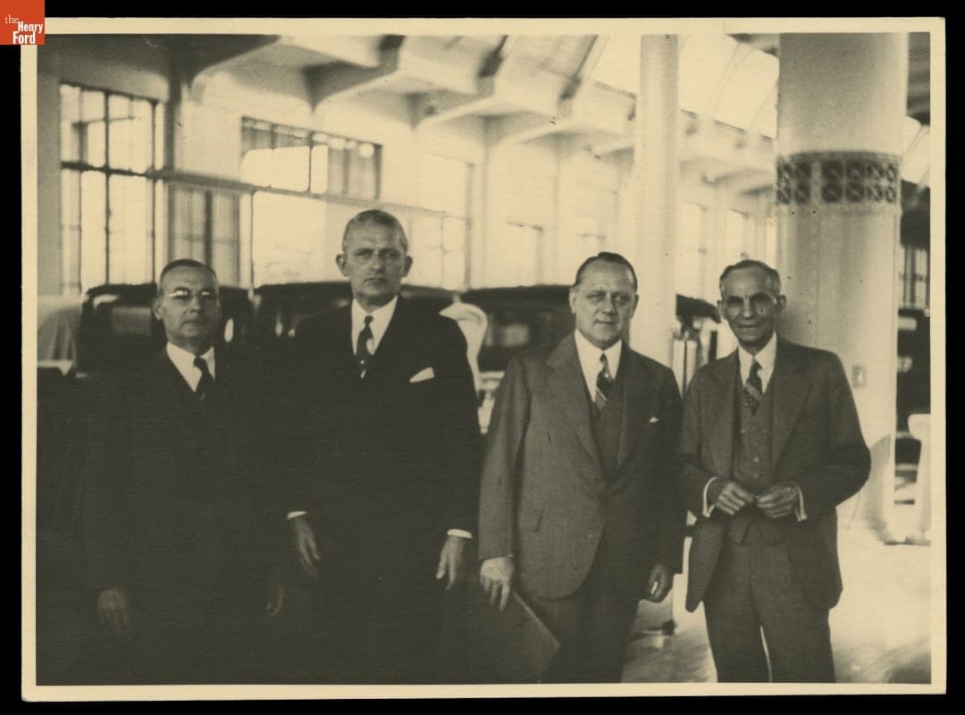 Henry Ford and Ford Motor Company Executives at Ford Engineering Laboratory, 1938