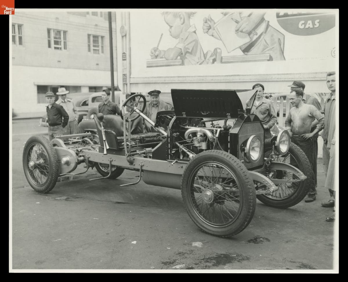 1914 Simplex Automobile in an Automobile Show in Wilkes Barre, Pennsylvania, May 12, 1951
