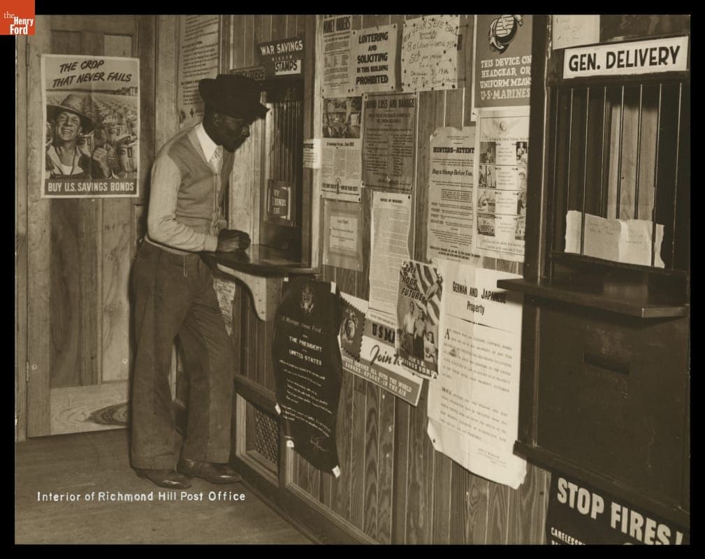 Interior of Post Office, Richmond Hill, Georgia, circa 1947