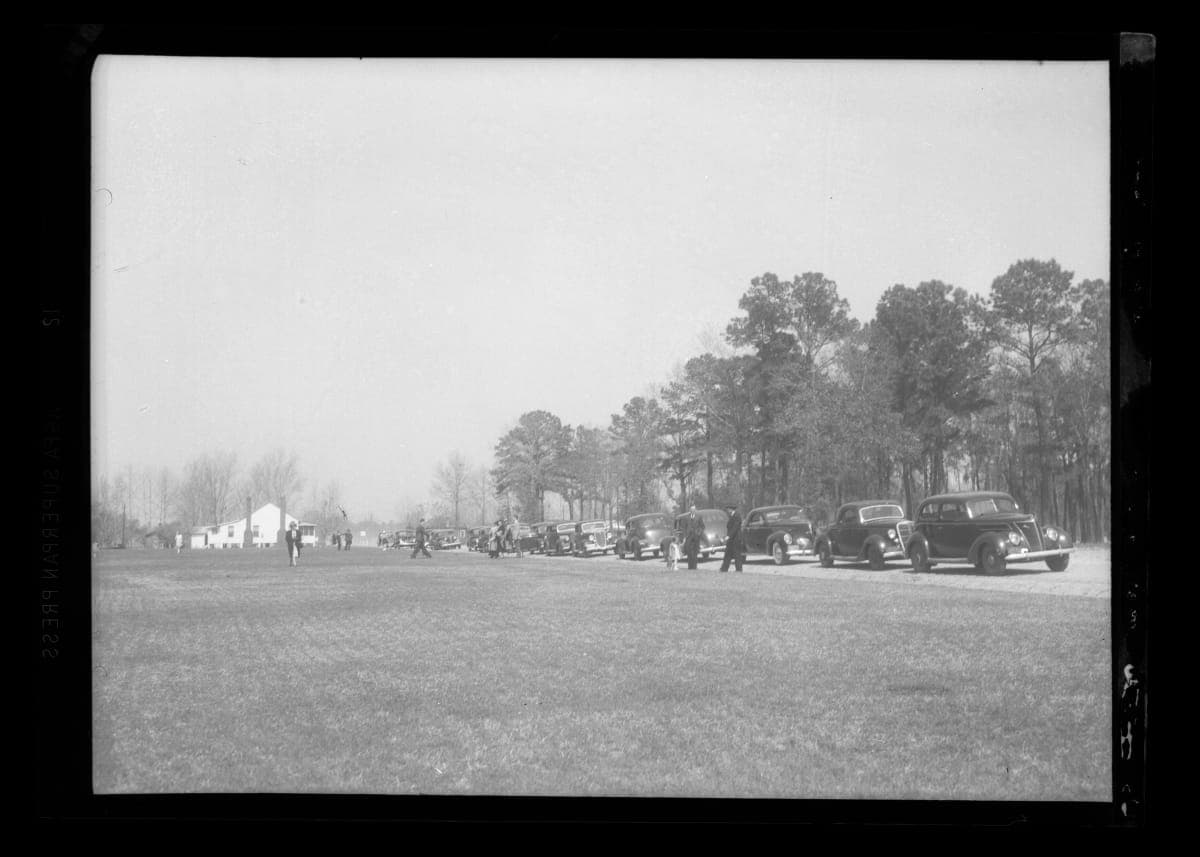 Activity outside Community House at Richmond Hill, Georgia, 1940