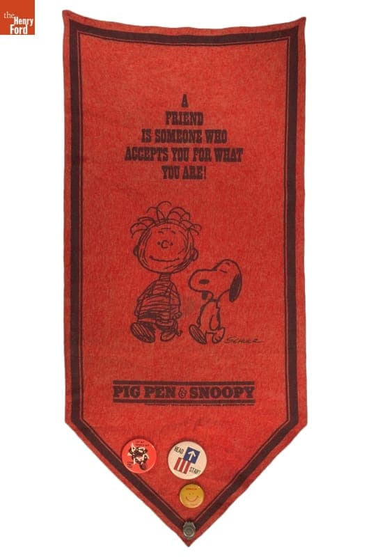 Pig Pen and Snoopy Banner, circa 1970