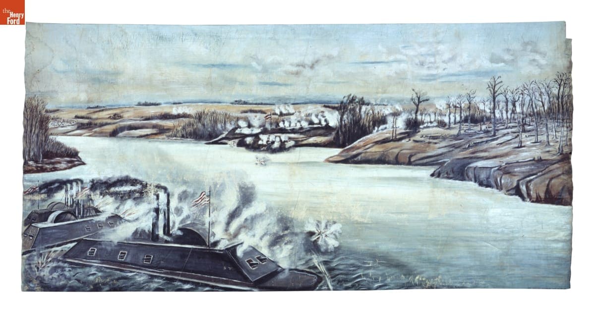 "Battle Scenes of the Rebellion" Fort Donelson, February 14, 1862, Civil War Panorama