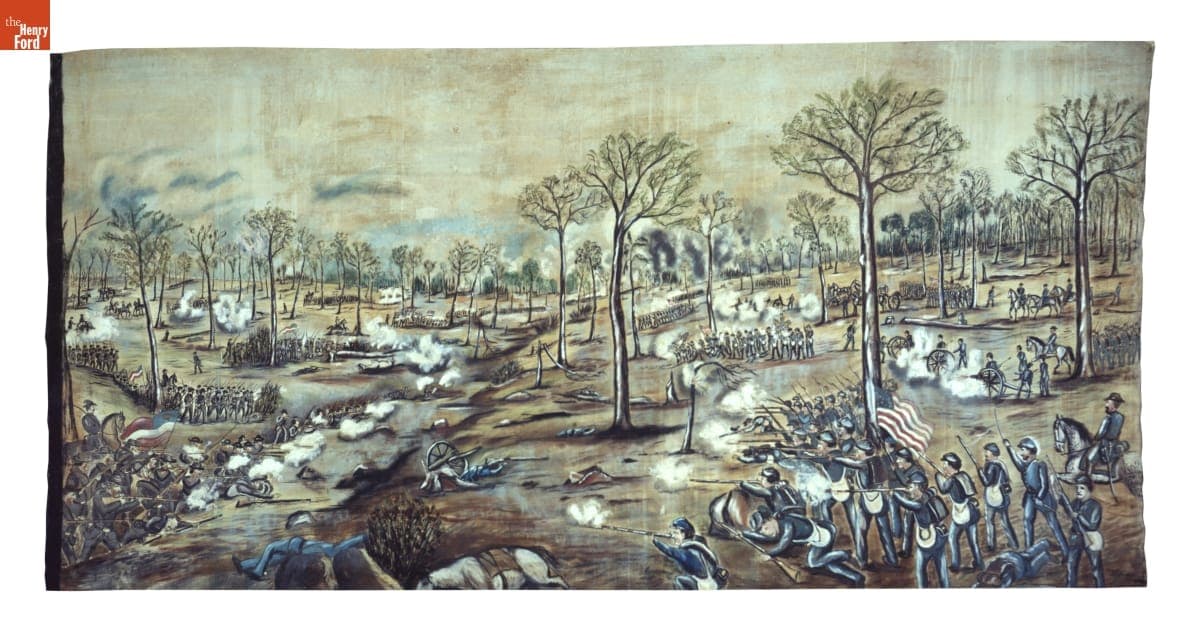 "Battle Scenes of the Rebellion" Battle of Shiloh, April, 1862, Civil War Panorama