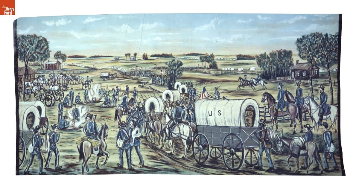 "Battle Scenes of the Rebellion" General Sherman's March, Civil War Panorama