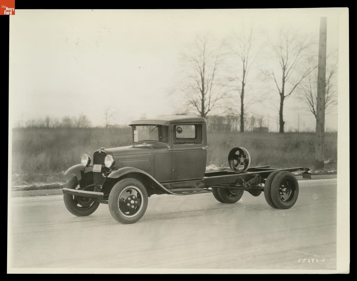 Ford Model AA Truck Chassis with Closed Cab, December 1930