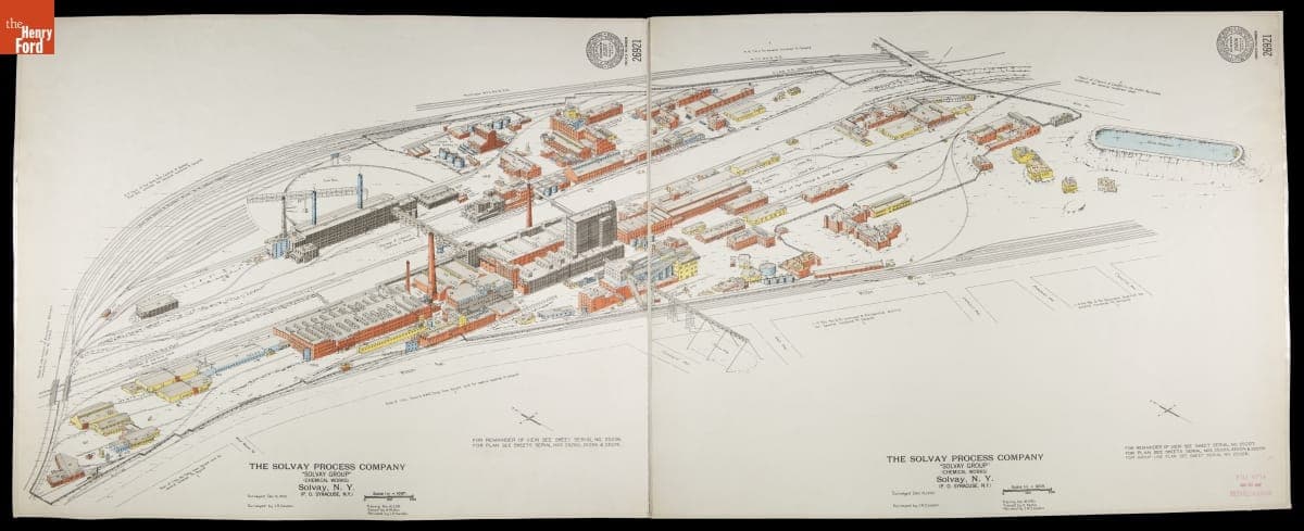 Fire Insurance Map of Solvay Process Company Chemical Works, Solvay, New York, Surveyed December 15, 1932