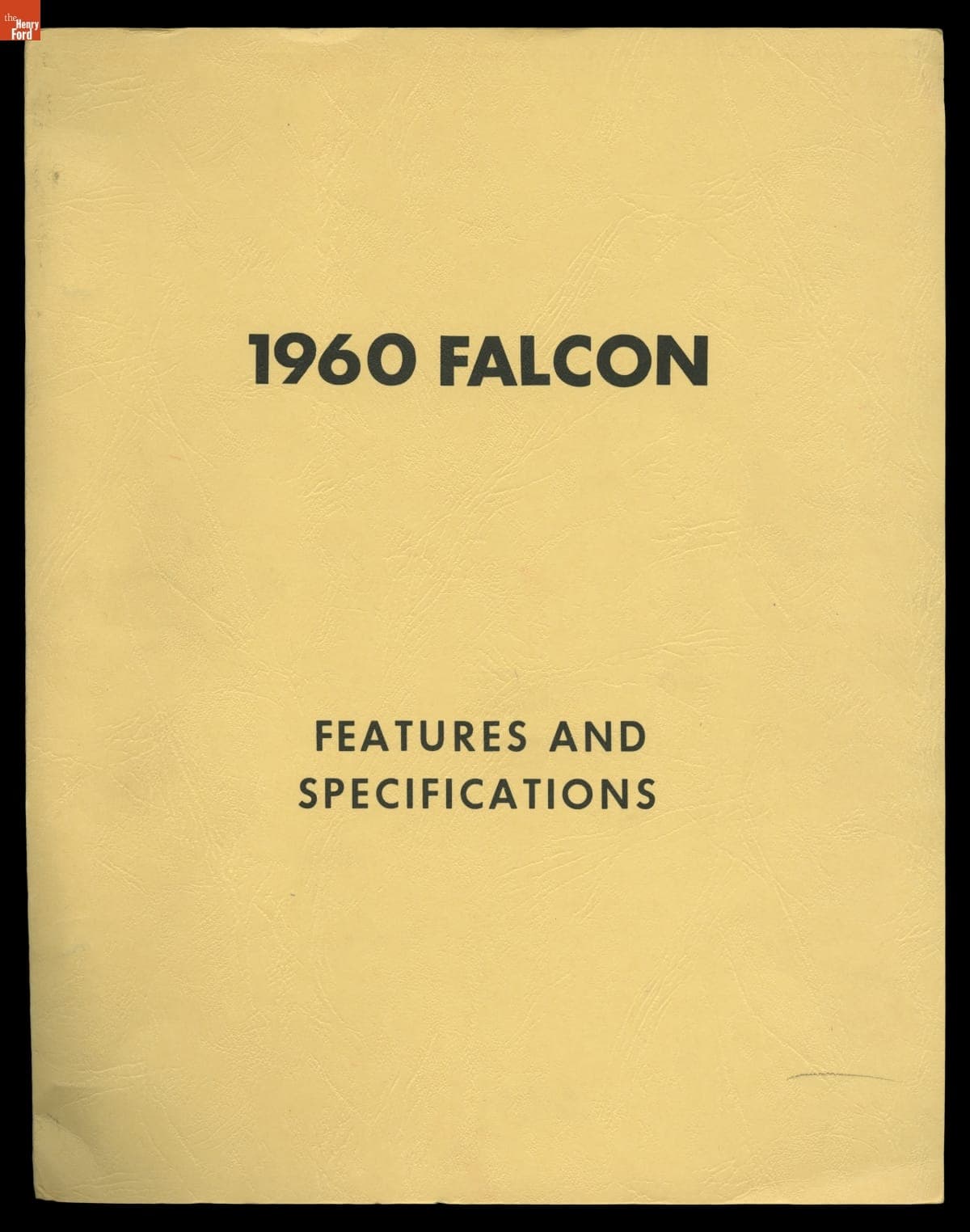 1960 Falcon Features and Specifications Familiarization Review