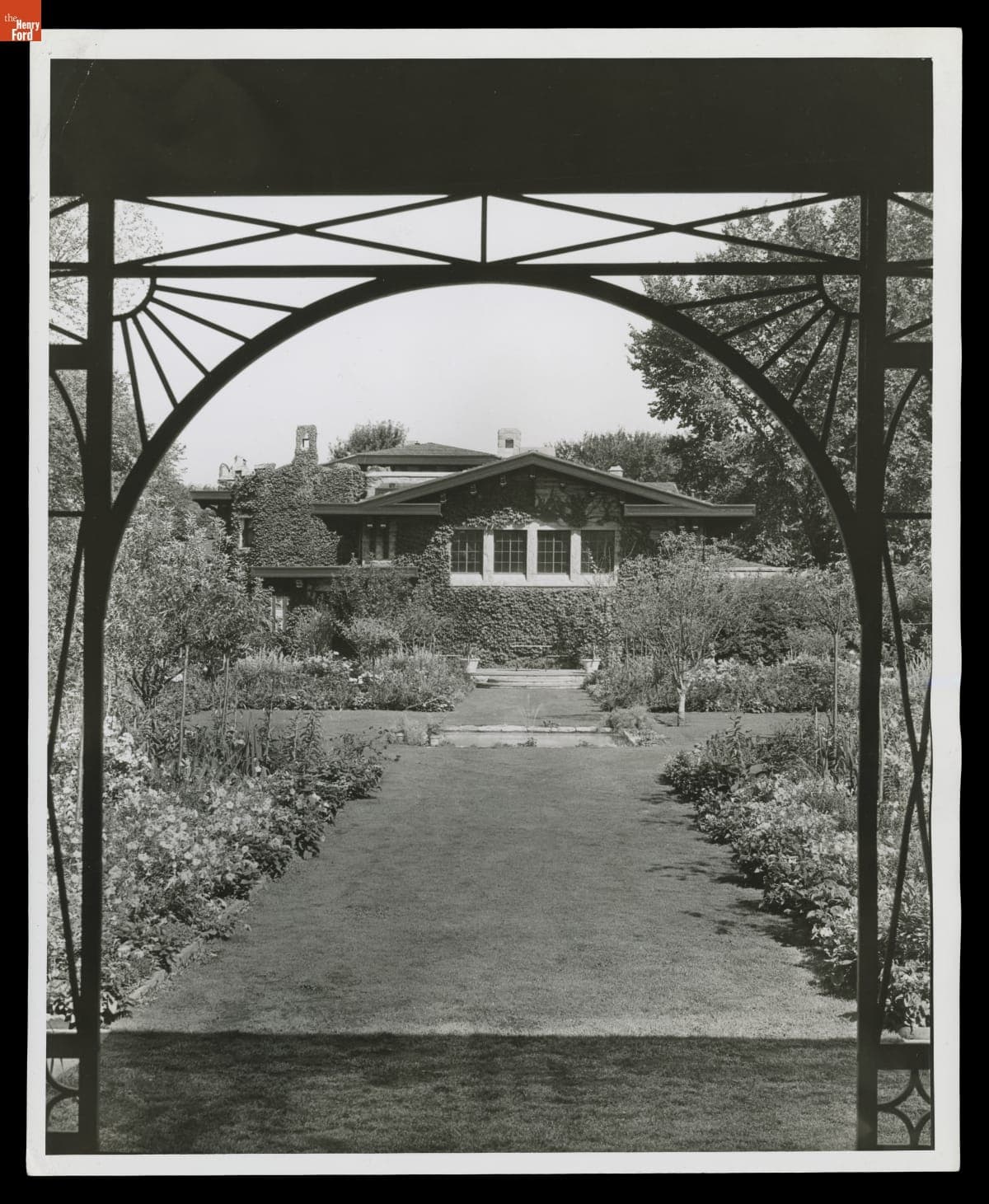 English Garden at Fair Lane Estate, Dearborn, Michigan, circa 1931