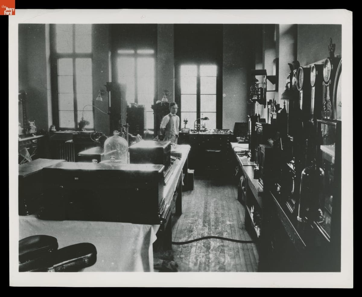 Laboratory inside Power House at Fair Lane, Home of Henry Ford, circa 1910