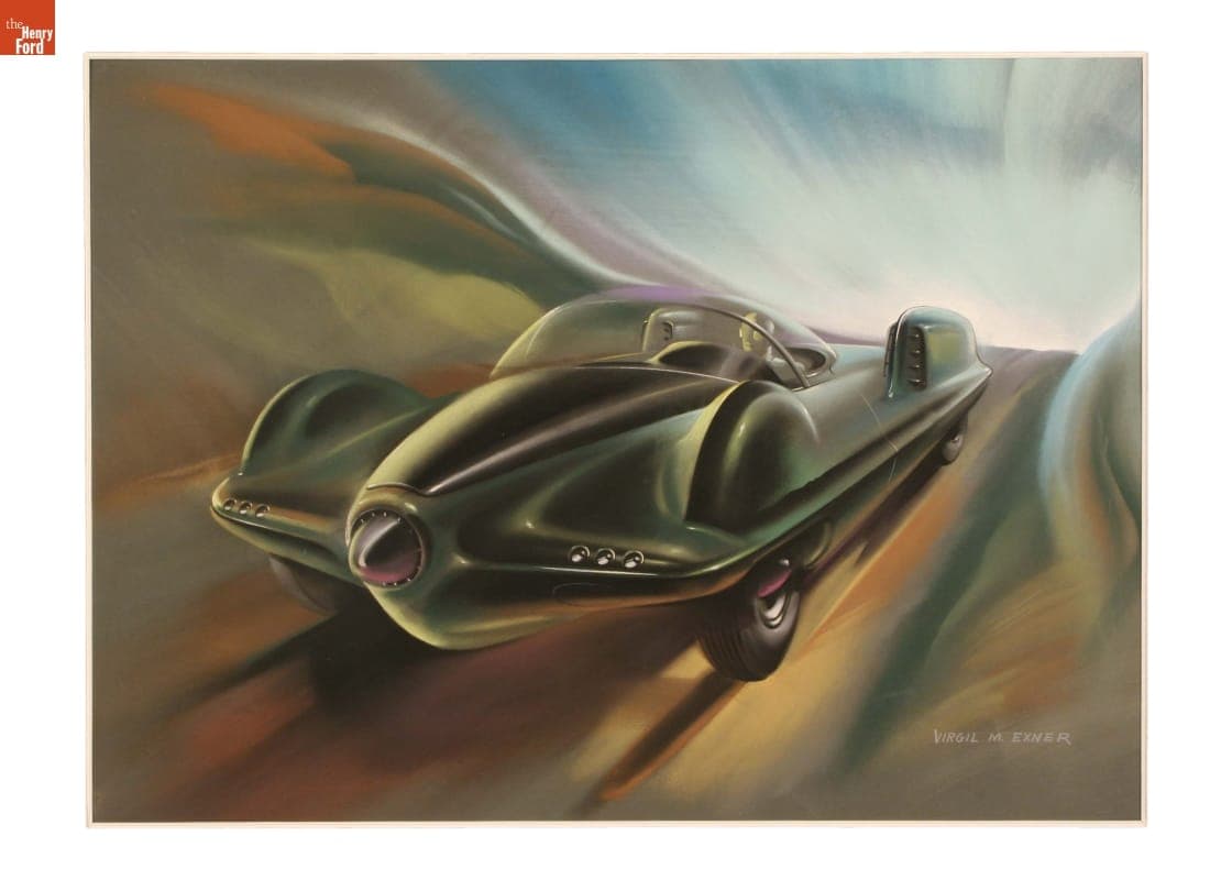 Design Drawing by Virgil Exner for Studebaker Corporation, circa 1945