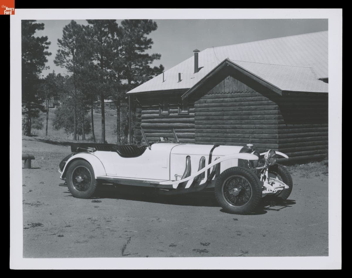 1927 or 1928 Mercedes Benz S-Type Sportwagen at Glidden Tour, Long Island, New York, September 1964