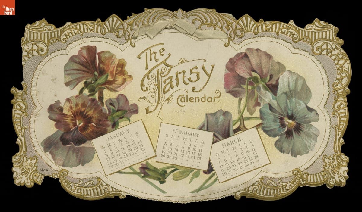 "The Pansy Calendar," 1899