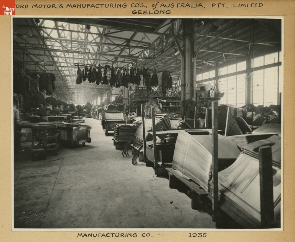 Ford Motor & Manufacturing Companies of Australia, Geelong, Victoria, 1935