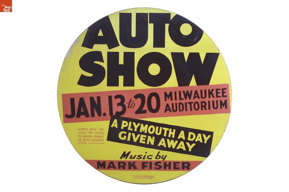 Sales Sample, Advertising Wheel Cover, circa 1935