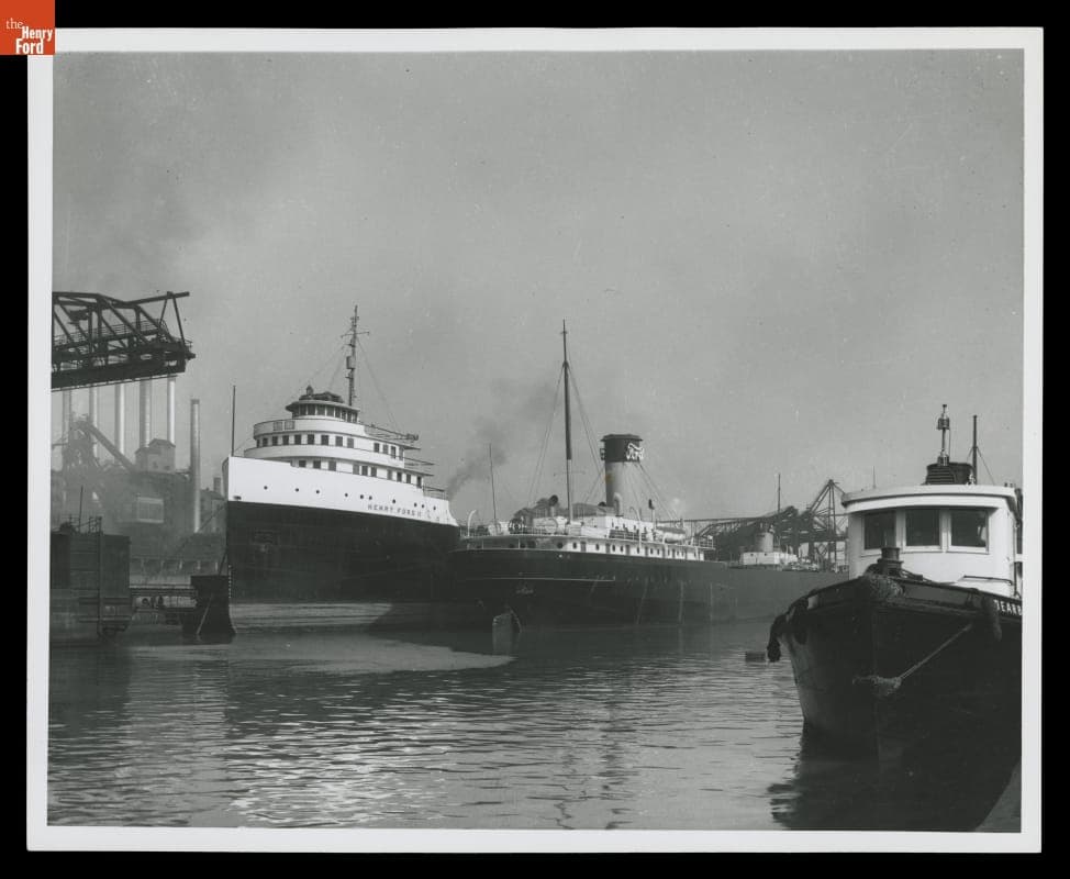 Freighter HENRY FORD II at Ford Rouge Plant, 1935