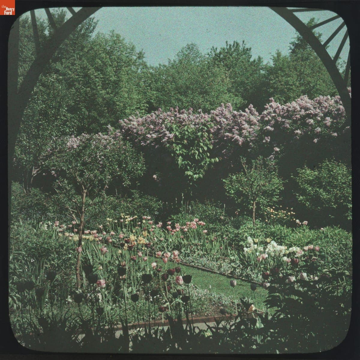 English Garden at Fair Lane Estate, Dearborn, Michigan, May 1933