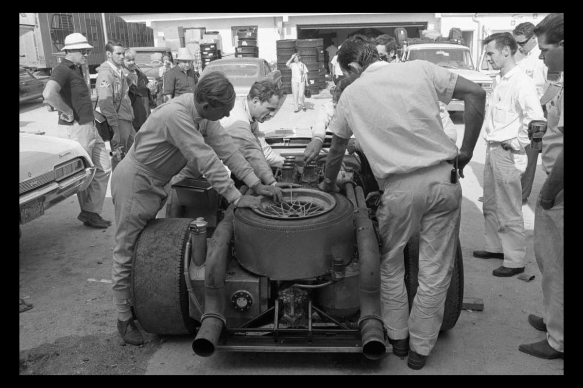 Chaparral 2D Driven by Bob Johnson and Bruce Jennings at the Daytona Continental 24 Hours Race, February 1967