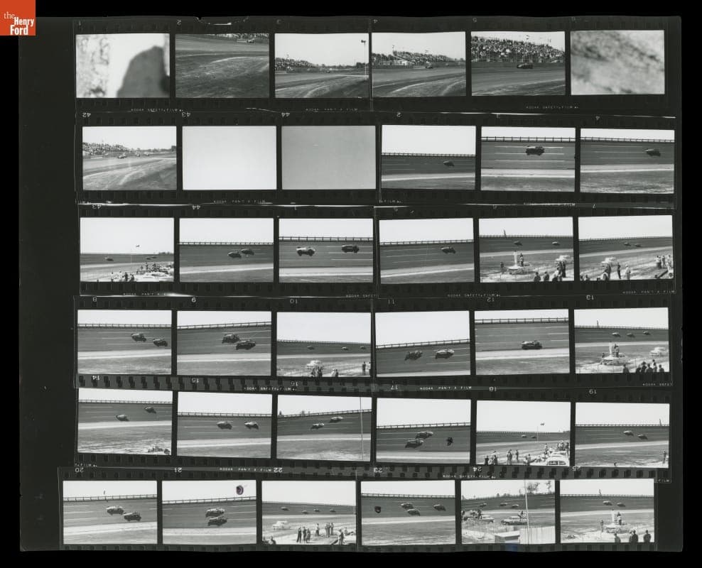 Contact Sheet, USAC Races at Daytona International Speedway, April 1959
