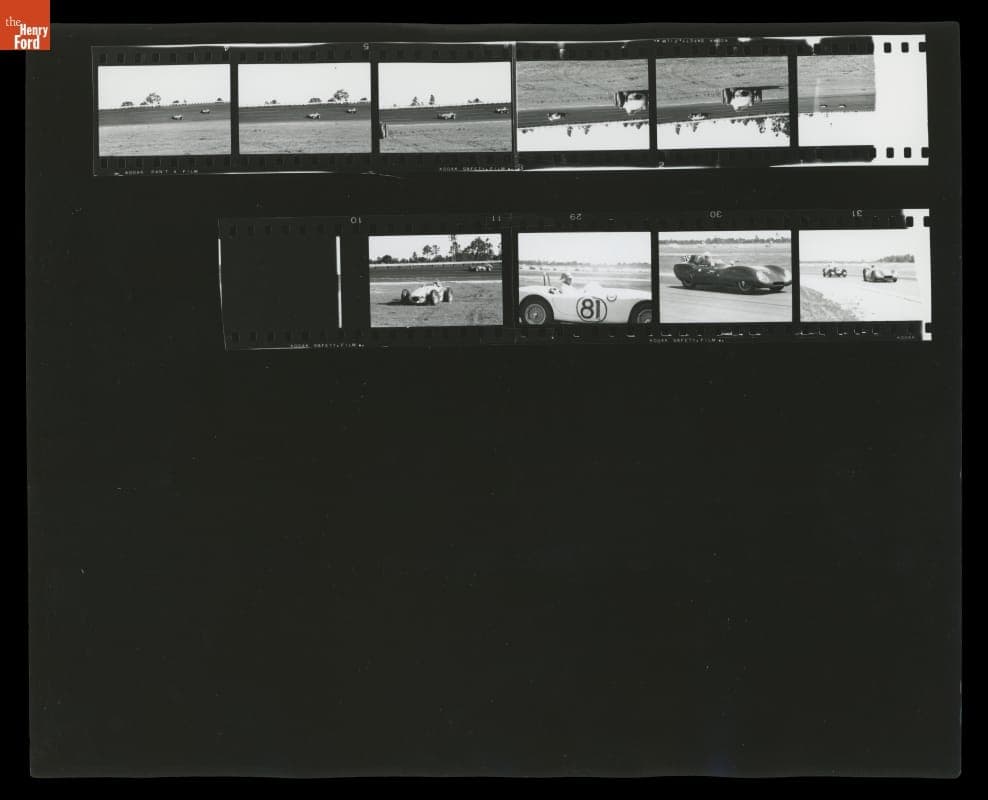Contact Sheet, USAC Races at Daytona International Speedway, April 1959