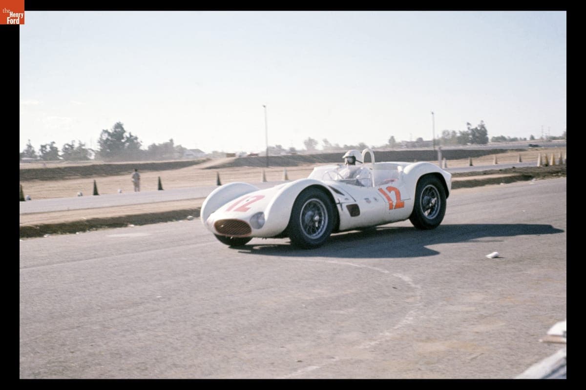 Loyal Katskee Driving Maserati Tipo 61 at Grand Prix for Sports Cars, Riverside, California, October 1960