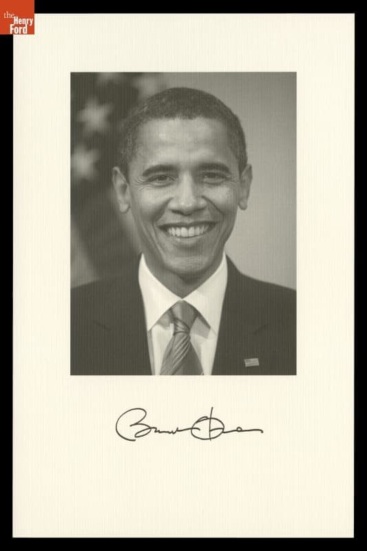 Portrait of Barack Obama, Enclosed with Inauguration Invitation, 2009