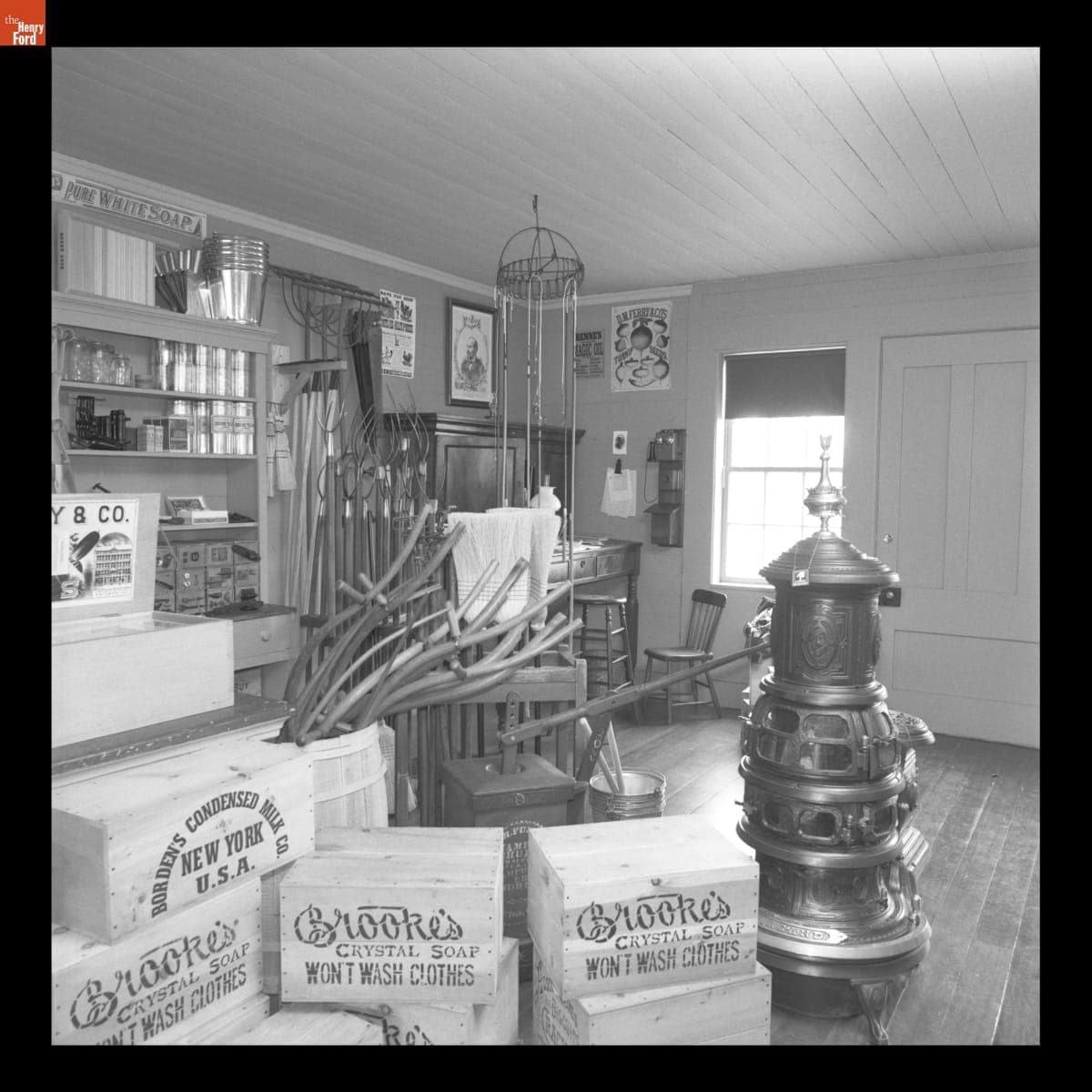 Interior of J.R. Jones General Store in Greenfield Village, March 1998