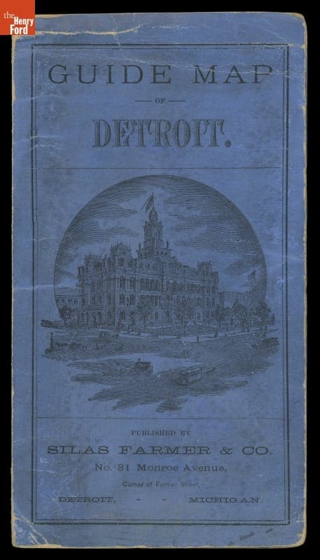 "Guide Map of Detroit," 1878