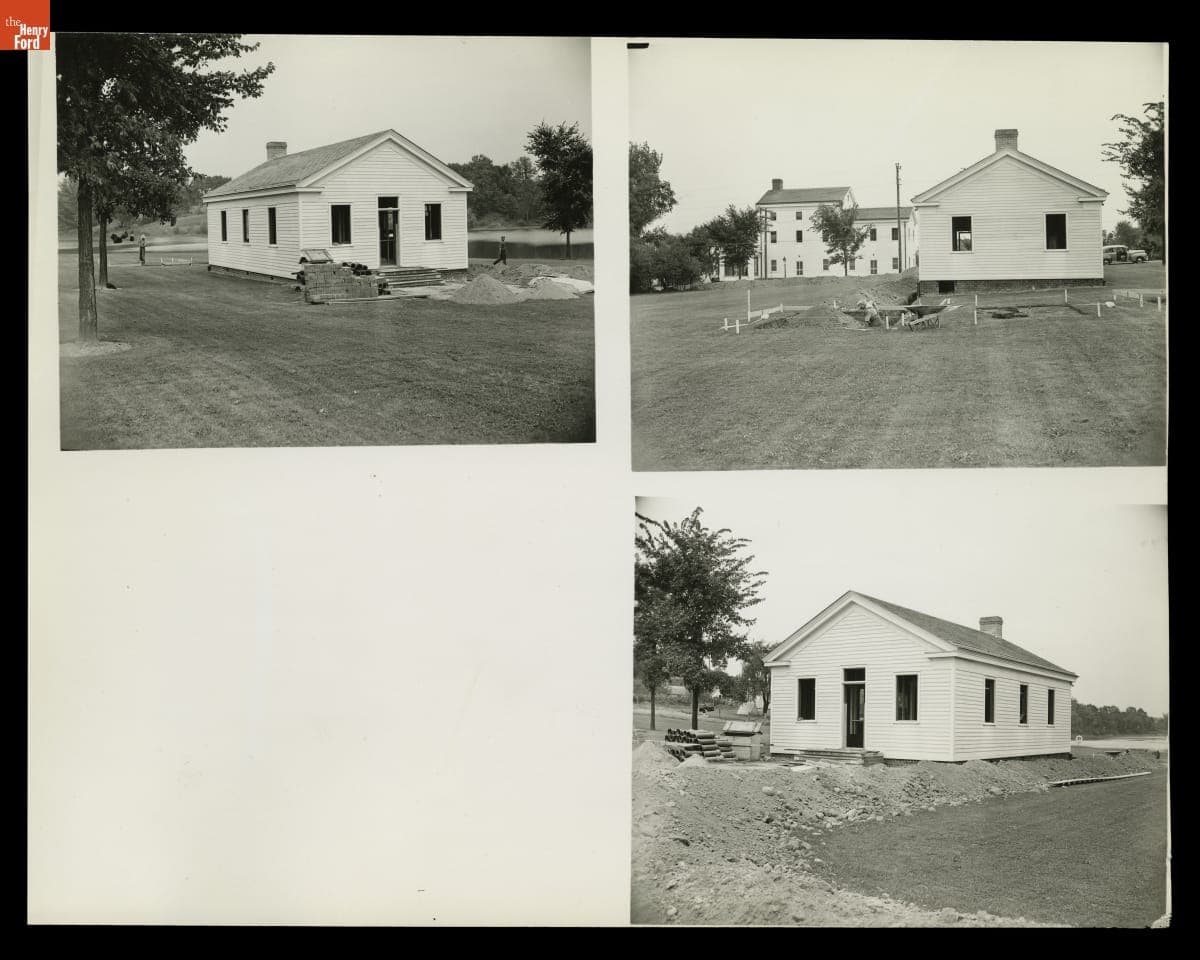 Restoration of One-Room Schoolhouse, Saline, Michigan, August 1943
