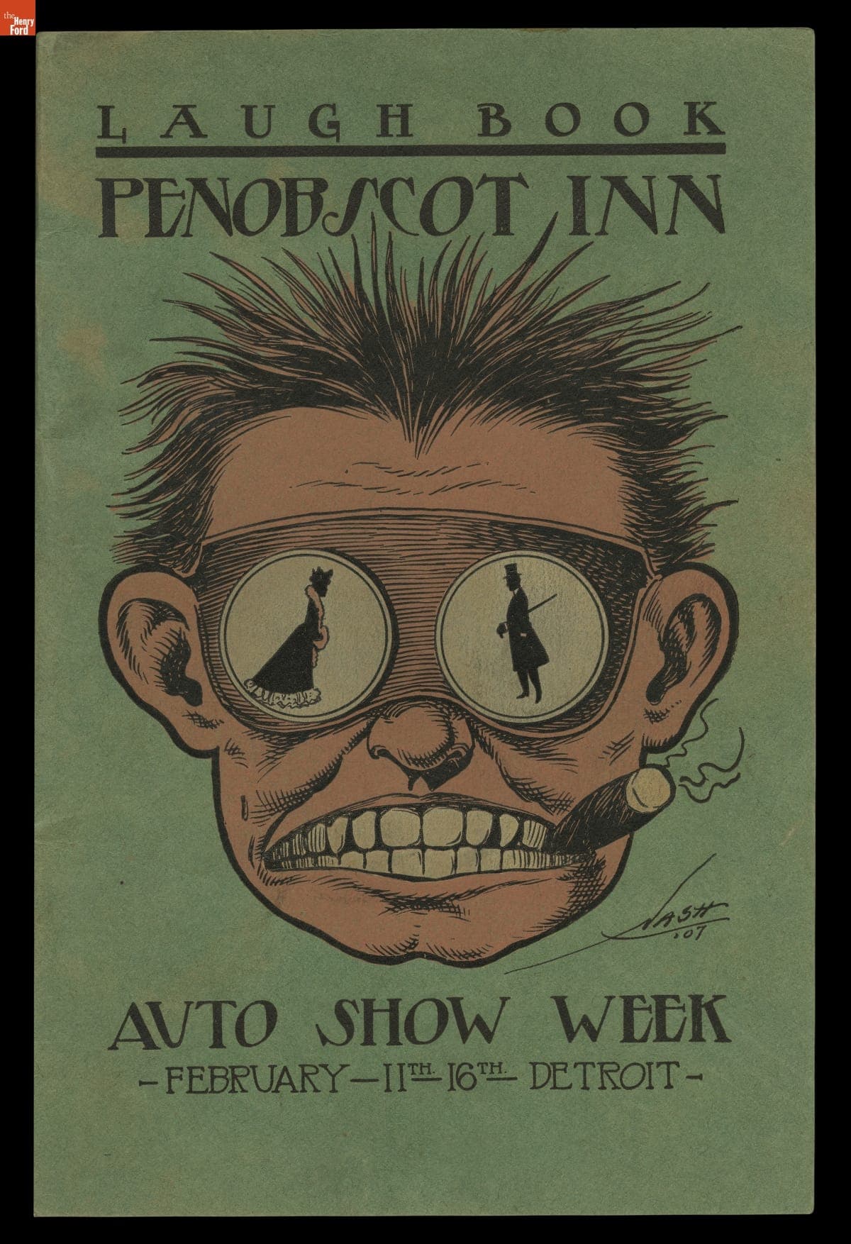 "Laugh Book" from Detroit Auto Show, February 1907