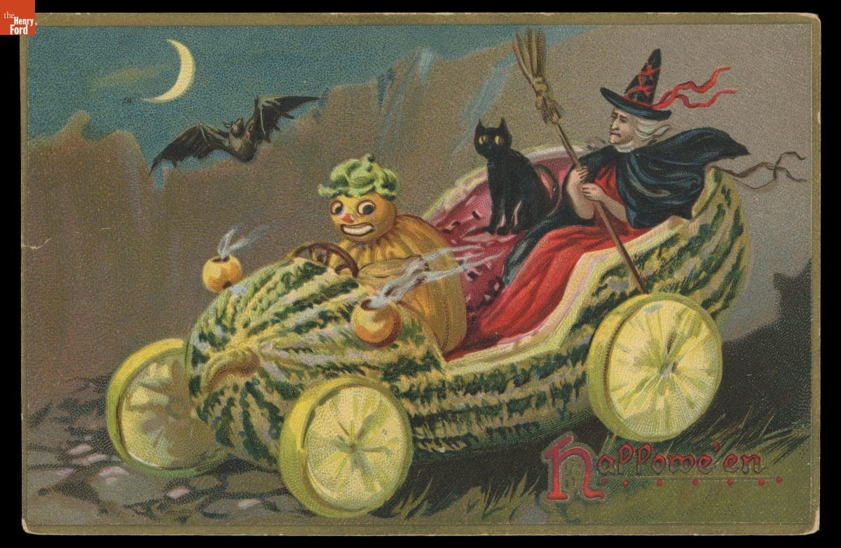 "Hallowe'en" Postcard, 1907-1908