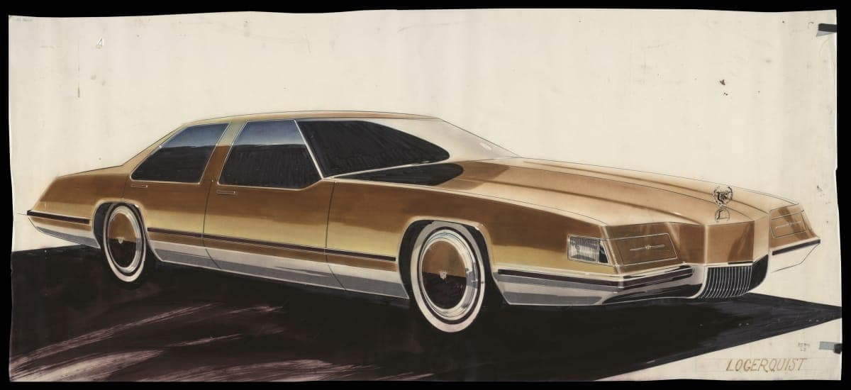 Rendering of Proposed Cadillac Design by Don Logerquist, circa 1965
