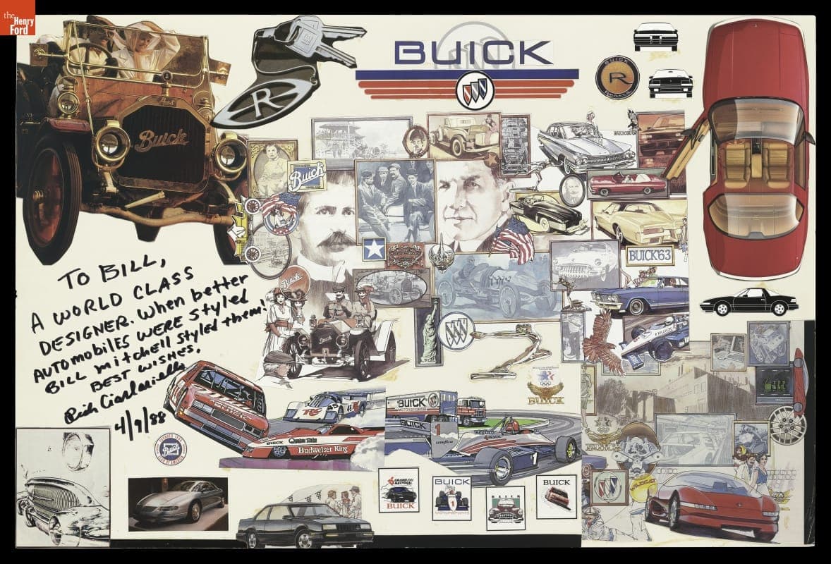 Collage of Buick Automobiles by Rich Ciarlariella, 1988